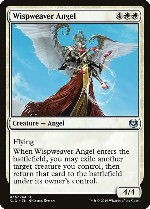 Wispweaver Angel, card 35 from Kaladesh