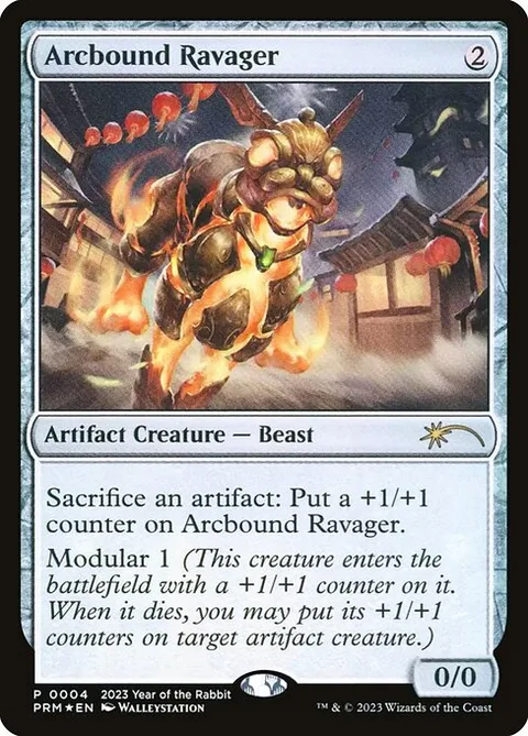 Arcbound Ravager, card 6 from Year of the Rabbit 2023