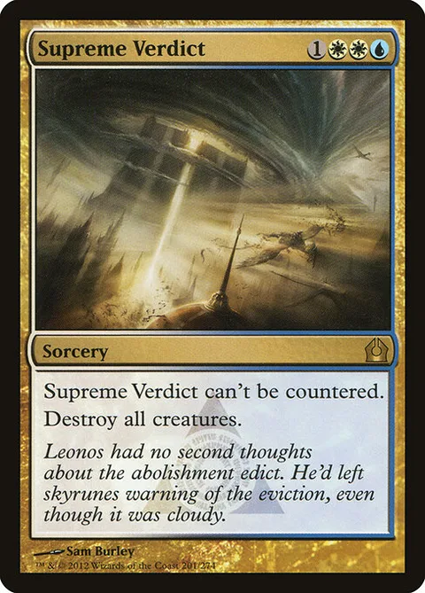 Supreme Verdict, carte 201 de Return to Ravnica