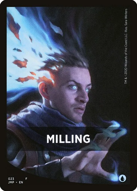 Milling, card 23 from Jumpstart Front Cards
