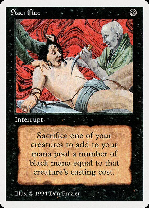 Sacrifice, card 126 from Summer Magic / Edgar
