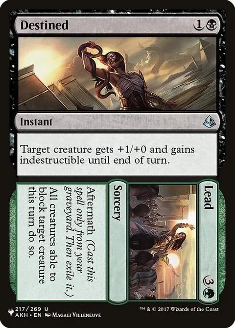 Destined // Lead, card AKH-217 from The List