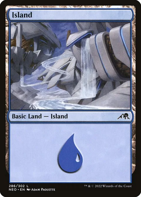 Island, carte 286 de Kamigawa: Neon Dynasty