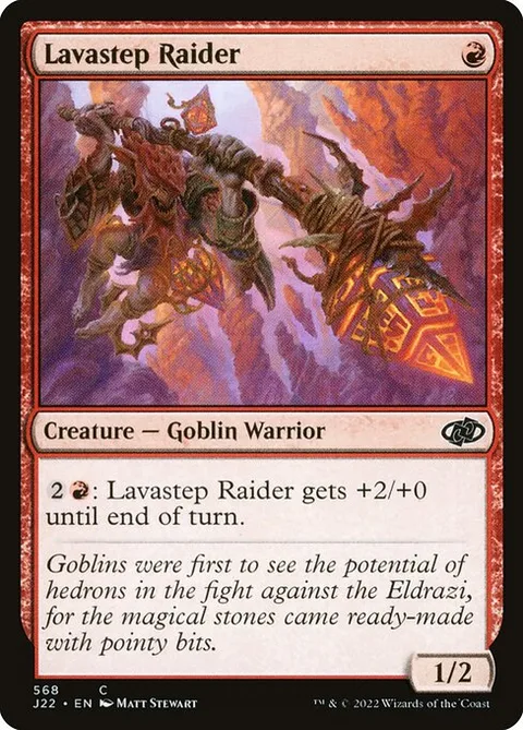 Lavastep Raider, card 568 from Jumpstart 2022