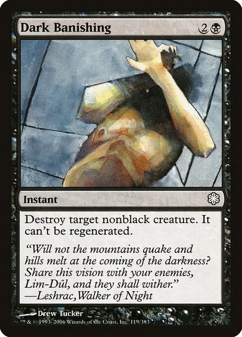 Dark Banishing, card 119 from Coldsnap Theme Decks