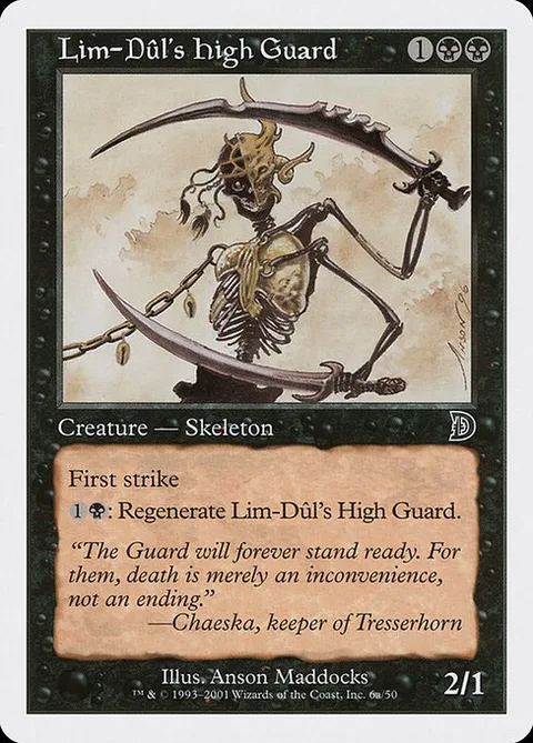 Lim-Dûl's High Guard, carte 6a de Deckmasters