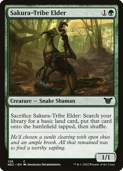 Sakura-Tribe Elder, carte 128 de Neon Dynasty Commander