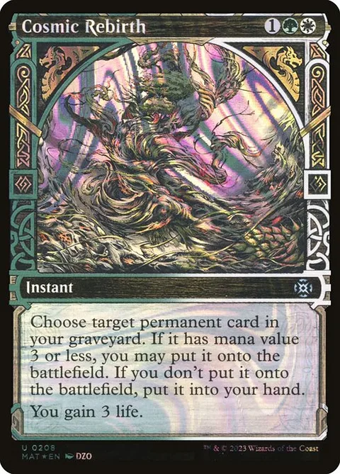 Cosmic Rebirth, carte 208 de March of the Machine: The Aftermath