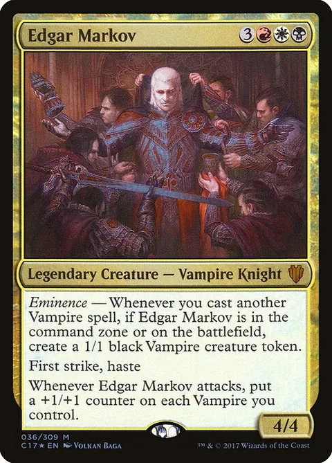Edgar Markov, card 36 from Commander 2017