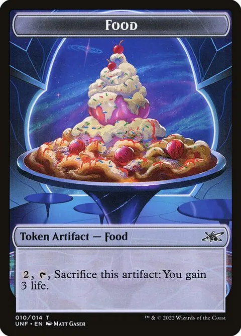 Food, carte 10 de Unfinity Tokens