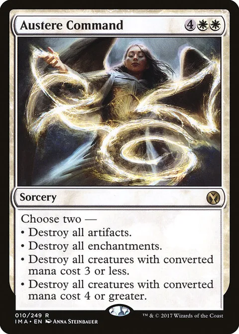 Austere Command, card 10 from Iconic Masters