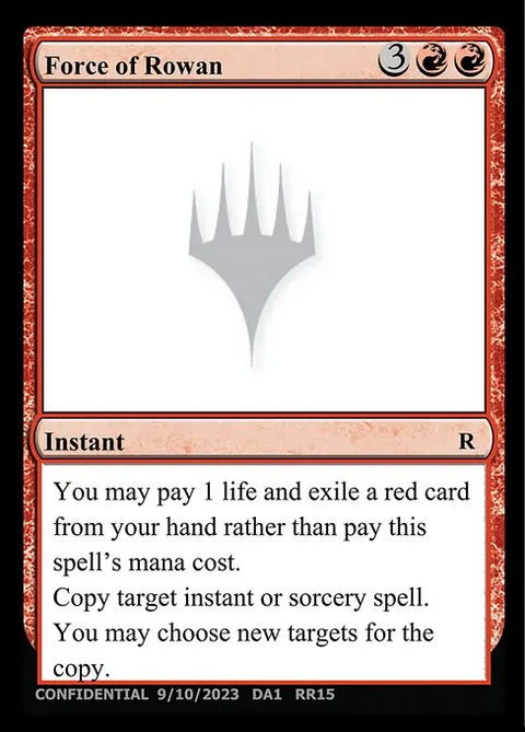 Force of Rowan, card RR15 from Unknown Event