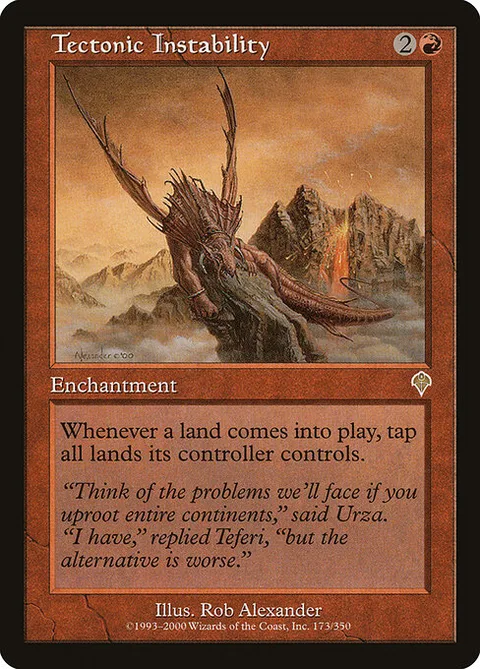 Tectonic Instability, card 173 from Invasion