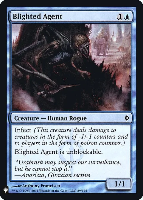 Blighted Agent, card NPH-29 from The List