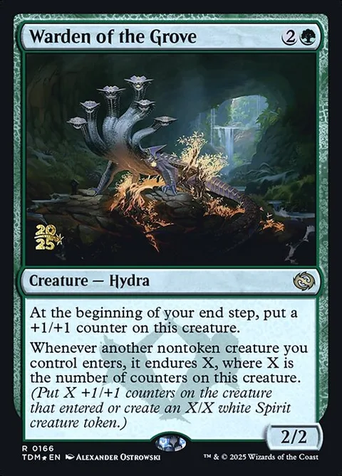 Warden of the Grove, carte 166s de Tarkir: Dragonstorm Promos