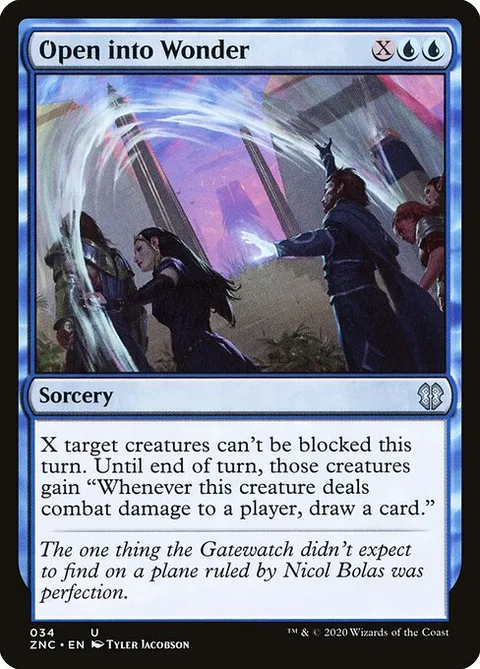 Open into Wonder, carte 34 de Zendikar Rising Commander