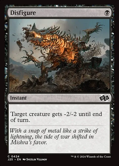 Disfigure, card 424 from Foundations Jumpstart