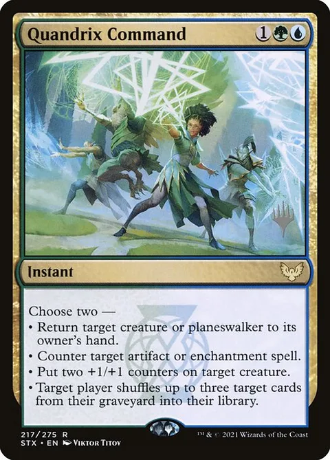 Quandrix Command, carte 217p de Strixhaven: School of Mages Promos