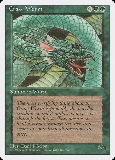 Craw Wurm, carte 238 de Fourth Edition