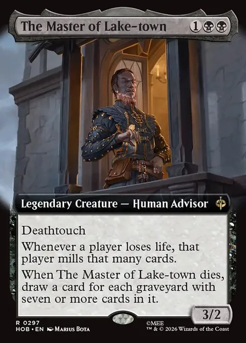 The Master of Lake-town, card 297 from The Hobbit