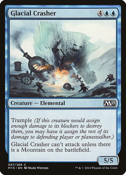 Glacial Crasher, card 57 from Magic 2015