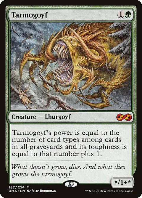 Tarmogoyf, card 187 from Ultimate Masters