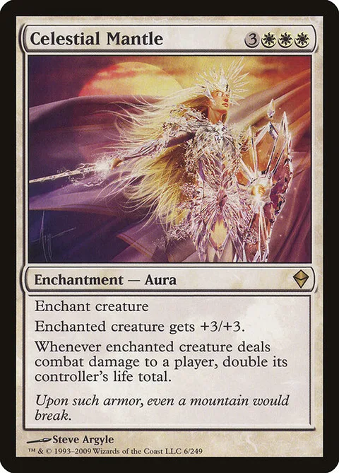 Celestial Mantle, carte 6 de Zendikar