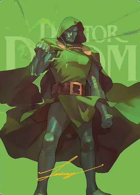 Doctor Doom // Doctor Doom, card 24 from Marvel Super Heroes Art Series