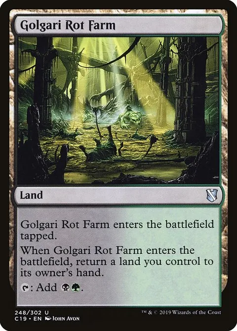 Golgari Rot Farm, card 248 from Commander 2019