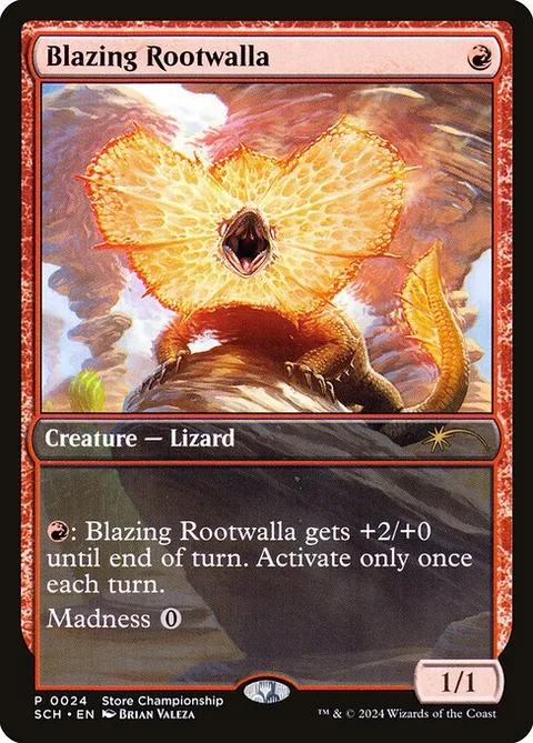 Blazing Rootwalla, card 24 from Store Championships
