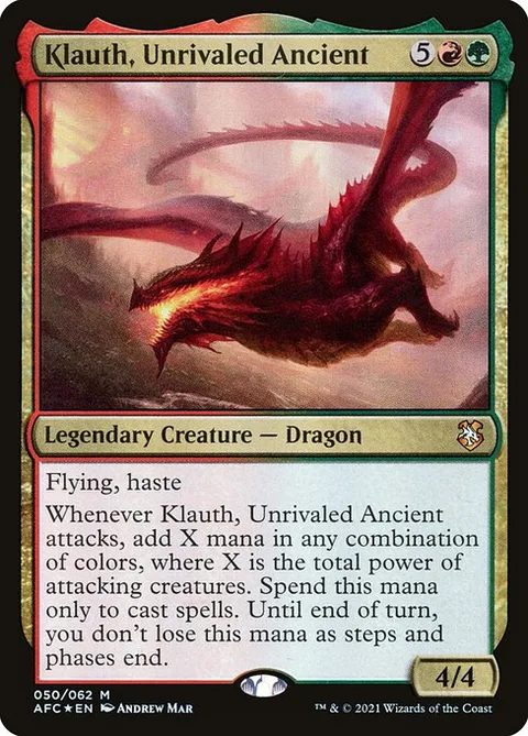 Klauth, Unrivaled Ancient, carte 50 de Forgotten Realms Commander