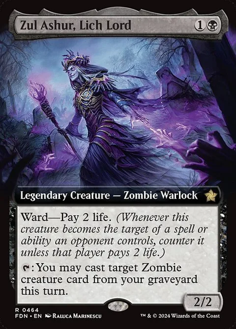Zul Ashur, Lich Lord, card 464 from Foundations
