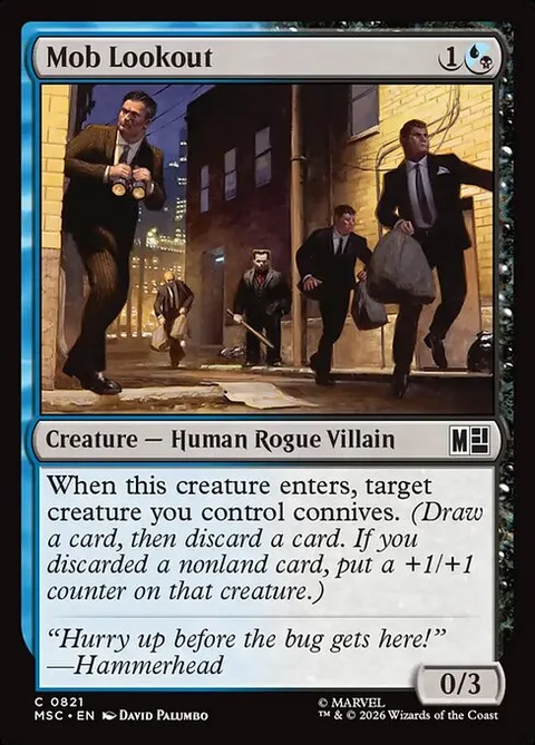Mob Lookout, card 821 from Marvel Super Heroes Commander