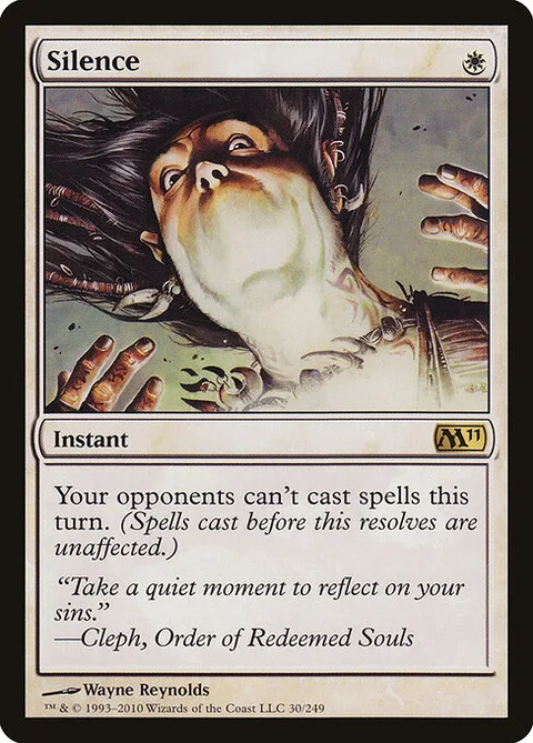 Silence, card 30 from Magic 2011