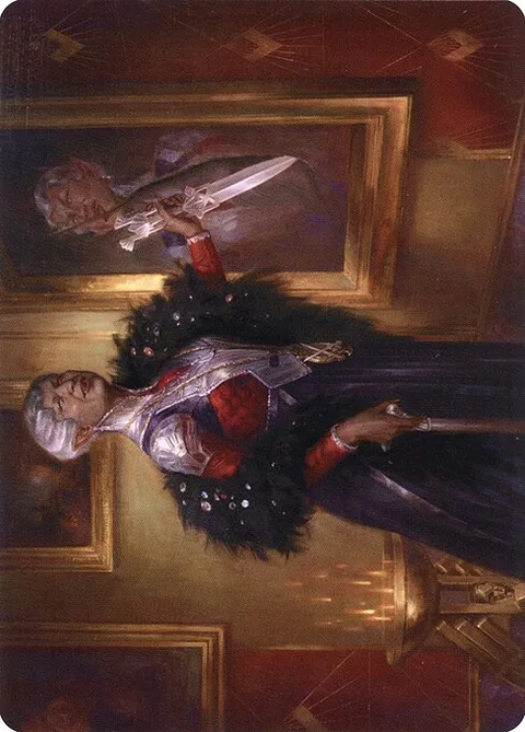Evelyn, the Covetous // Evelyn, the Covetous, card 24 from New Capenna Art Series