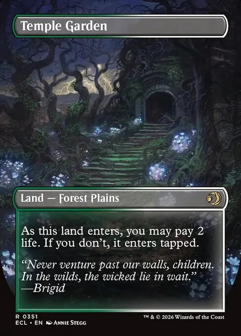 Temple Garden // Temple Garden, carte 351 de Lorwyn Eclipsed
