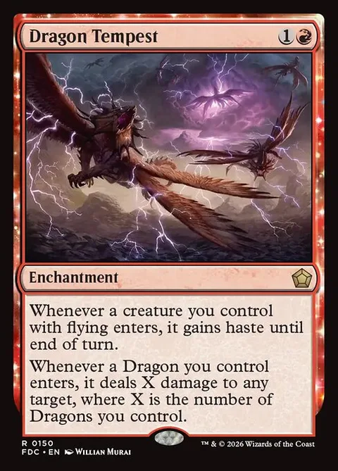 Dragon Tempest, card 150 from Foundations Commander