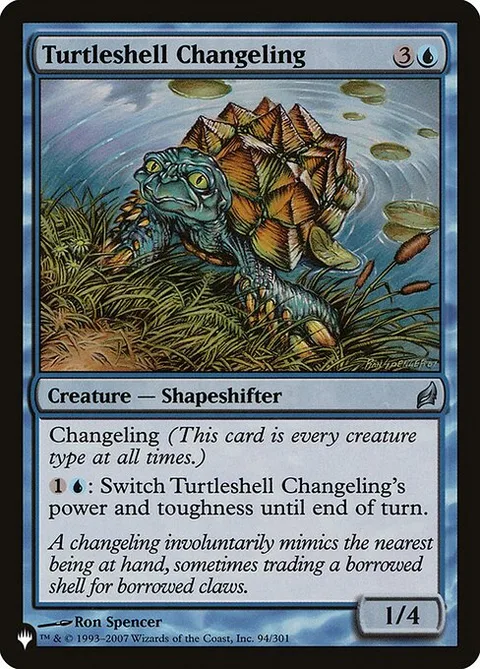 Turtleshell Changeling, card LRW-94 from The List