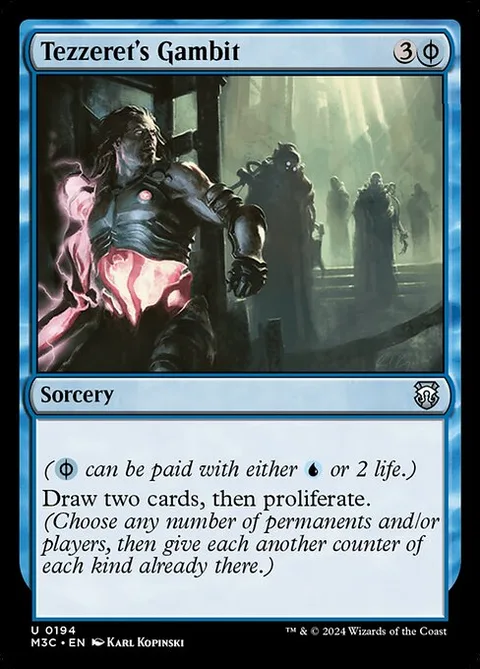Tezzeret's Gambit, carte 194 de Modern Horizons 3 Commander