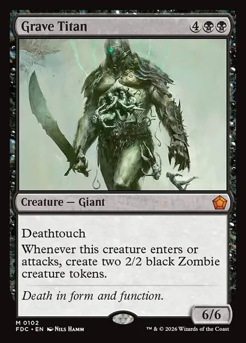 Grave Titan, card 102 from Foundations Commander