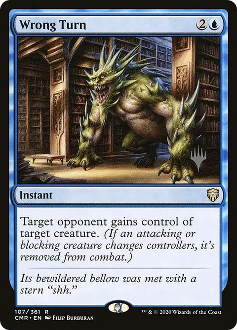 Wrong Turn, card 107p from Commander Legends Promos