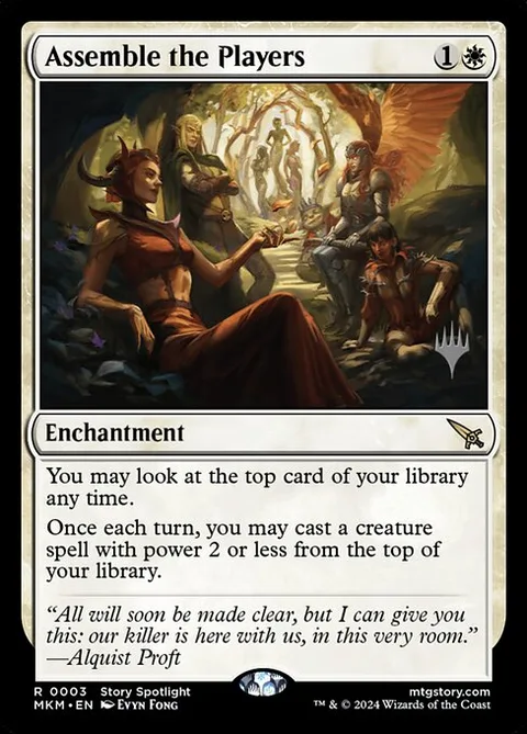 Assemble the Players, card 3p from Murders at Karlov Manor Promos
