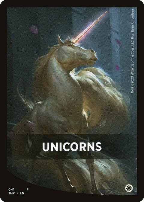Unicorns, card 41 from Jumpstart Front Cards
