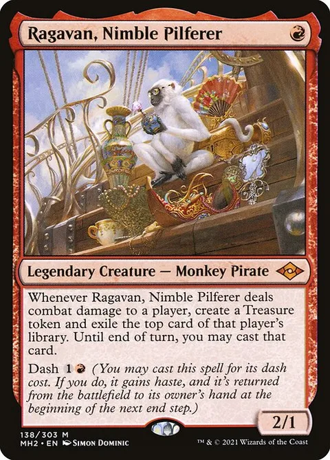 Ragavan, Nimble Pilferer, carte 138 de Modern Horizons 2