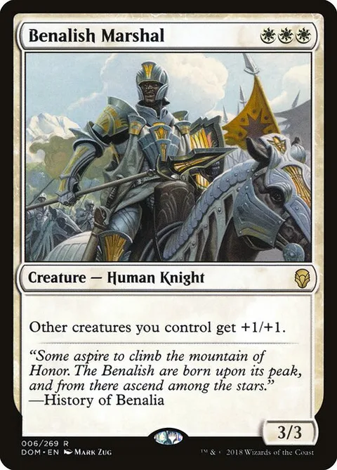 Benalish Marshal, card 6 from Dominaria