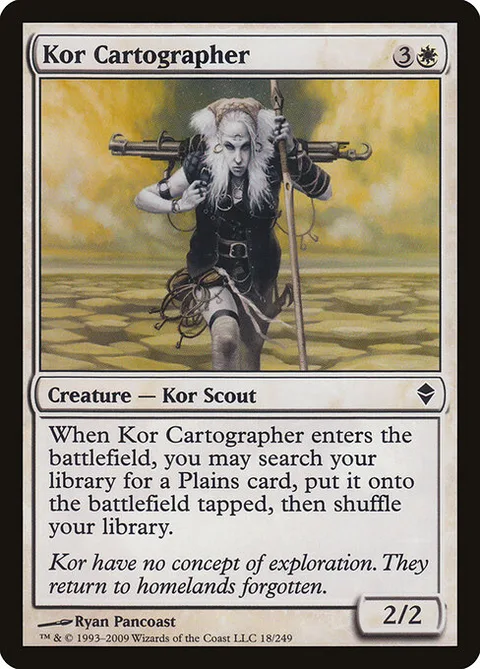 Kor Cartographer, carte 18 de Zendikar