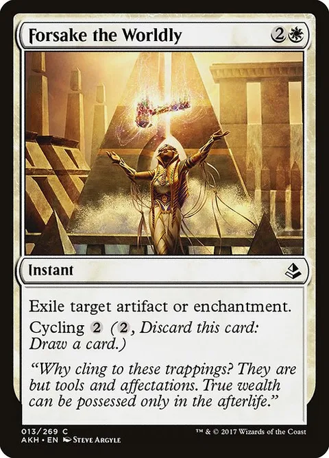Forsake the Worldly, carte 13 de Amonkhet
