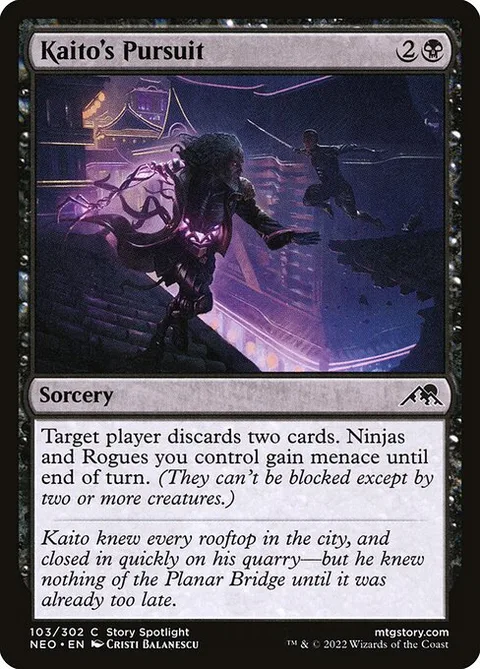 Kaito's Pursuit, carte 103 de Kamigawa: Neon Dynasty