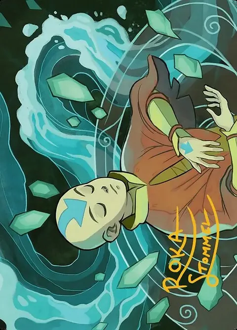 Aang, at the Crossroads // Aang, at the Crossroads, carte 45 de Avatar: the Last Airbender Art Series