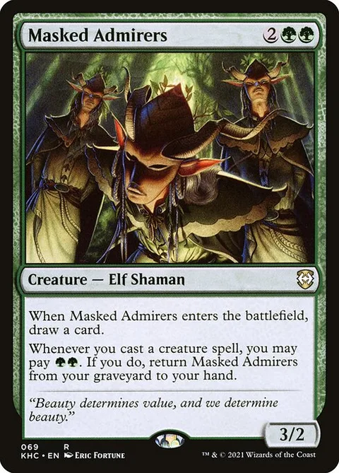 Masked Admirers, card 69 from Kaldheim Commander